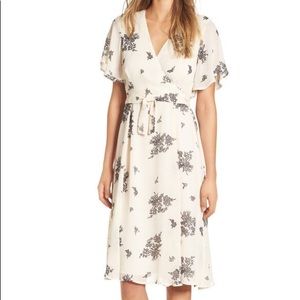 June and Hudson Floral Wrap Dress
